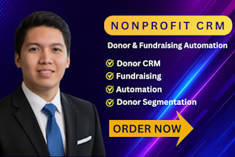 setup nonprofit donor CRM and fundraising automation