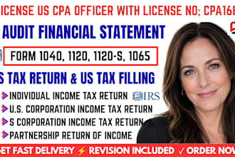 prepare financial statement audit US tax filling tax return form 1040 1120 1065