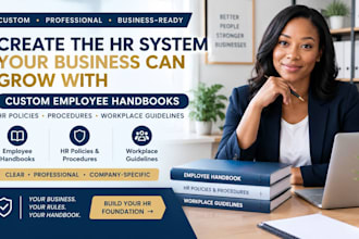 create a custom employee handbook, HR policies and procedures