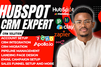 setup hubspot CRM automation zapier integration pipedrive apollo