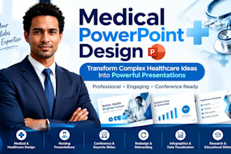 design or rebrand medical healthcare, nursing, conference powerpointpresentation