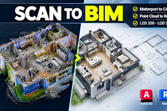 convert point cloud or matterport scan to revit bim model