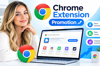 chrome extension promotion, browser extension, chrome download for real users