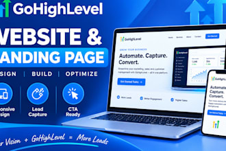 build a gohighlevel website or landing page
