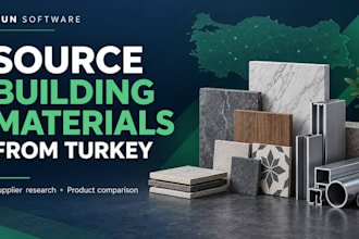 help you source construction materials from turkey