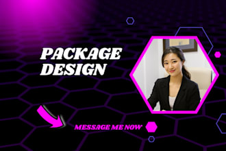 do awesome box design, packaging design or product packaging