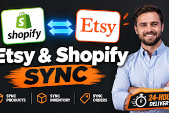 integrate etsy and shopify store using shopify marketplace connect app