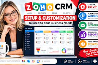 do zoho crm setup, zoho analytics, zoho forms, zoho campaigns and zoho desk