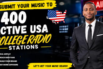 submit your music to 400 active USA college radio stations