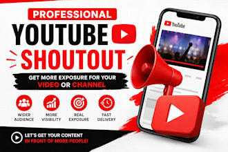promote your youtube video and channel with a shoutout