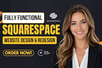 do squarespace website development, or build squarespace website design