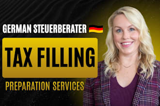 do german tax declaration, german tax, income tax, bookkeeping as steuerberater