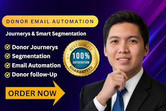 build nonprofit journeys segmentation and email automation