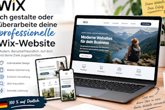 design or redesign a professional german wix website