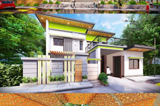 create photorealistic 3d architectural rendering and visualization