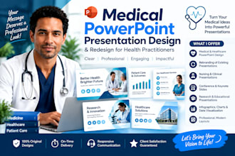 design and redesign medical powerpoint presentation for health practitioners