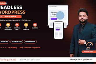 build a headless wordpress site with rest API integration