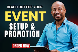 do professional eventbrite event setup and targeted promotion, webinar marketing