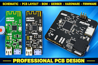 make hardware prototyping, schematic, pcb design, esp32, esp8266, stm32, arduino
