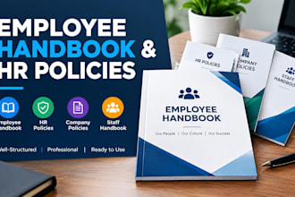 create employee handbook, staff handbook hr document and company policies