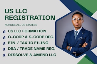 register US llc, llc formation, company registration, dissolve llc, amend llc