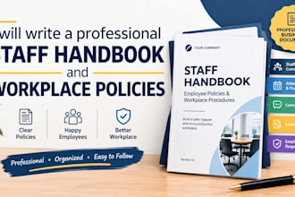 write a professional staff handbook, sops and workplace policies