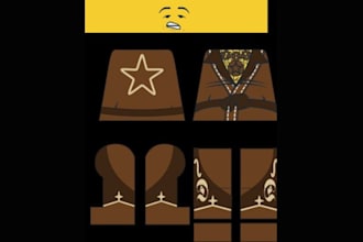 design 2d lego minifigures decals for uv and pad printing