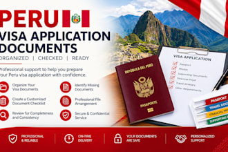 organize your peru visa application documents