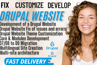 develop drupal customize drupal fix drupal migrate drupal upgrade drupal website