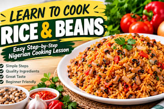 teach you how to cook rice and beans step by step