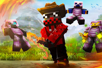 make minecraft thumbnails for you
