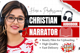 narrate christian audiobook, motivational, devotional and self help for audible
