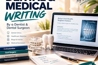 write expert dental and medical content as a dentist