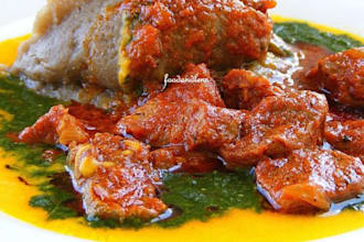 prepare amala ewedu and stew