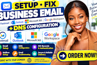 setup fix fastmail outlook microsoft 365 google workspace business email and dns