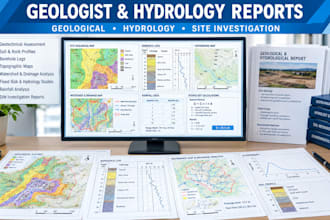 provide geologist, geological and hydrology reports for US projects
