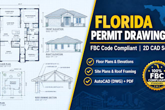 draft florida permit drawings compliant with fbc code