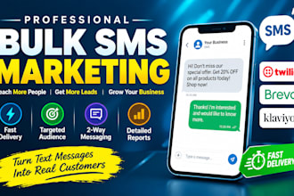 do bulk sms marketing, text message campaign, sms blast and twilio automation