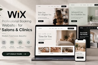 set up wix bookings, calendar, payments for salon or clinic