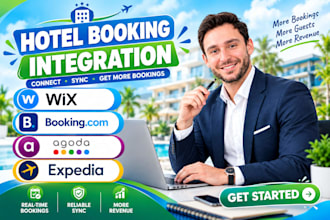 do wix bookingcom, agoda and expedia hotel booking and reservation integration