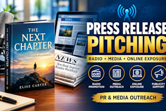 pitch your press release to radio, distribution channels and online media