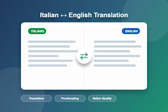 translate and proofread italian to english