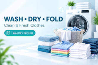 wash, dry, fold and organize your clothes