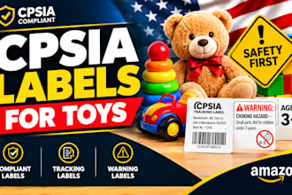 create cpsia labels, toy compliance and warning labels for amazon