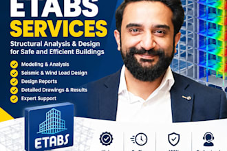 do structural analysis in etabs