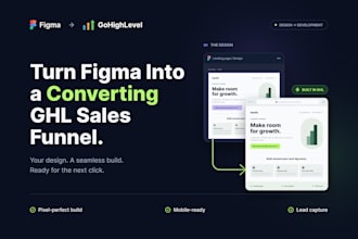 turn figma into a converting ghl sales funnel