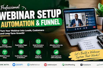 build a high converting webinar funnel and automation