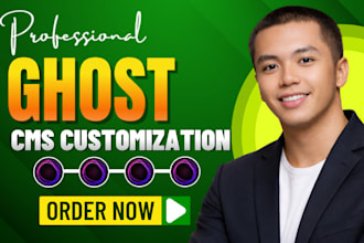 build ghost cms website, ghost theme, newsletter, fix or clone ghost website cms