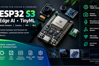 esp32 s3 pcb design edge ai tinyml sensor camera wifi ble firmware custom board