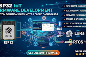 develop esp32 iot firmware with mqtt and cloud dashboard